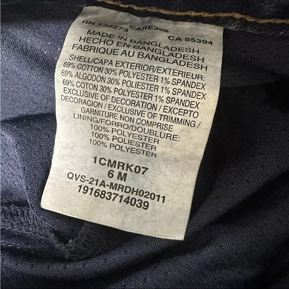 Lee Women's Mid Rise Regular Fit Blue Denim Jean Skort Size 6 M - Picture 2 of 5